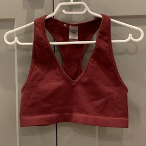 TNA cropped v neck bra top